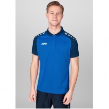 JAKO Sport Polo Performance (Polyester Micro Mesh, breathable, quick-drying) royal blue/marine Men